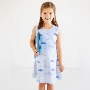 NEW TBBC Sleeveless Polly Play Dress Loggerhead Lighthouse